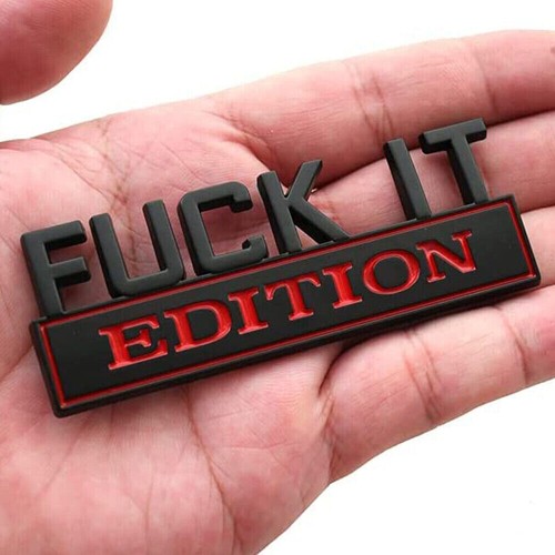 Fuck edition logo emblem - fuck-it,