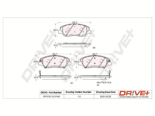 Brake pad set disc - brake,