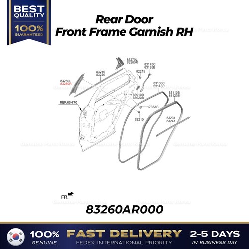Genuine rear door front - rear,