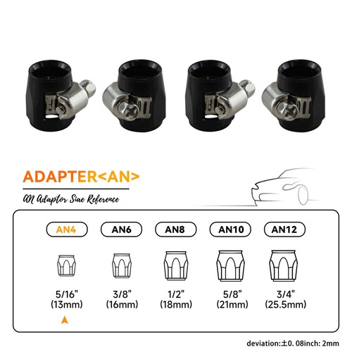 4pcs 4an an4 - an4, 13mm